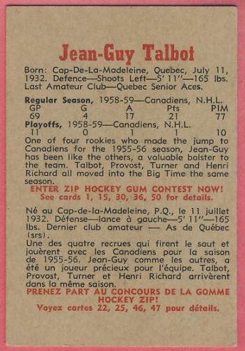 1959-60 Parkhurst Standard
